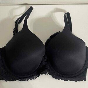 Aerie Black Lace Trim Bra